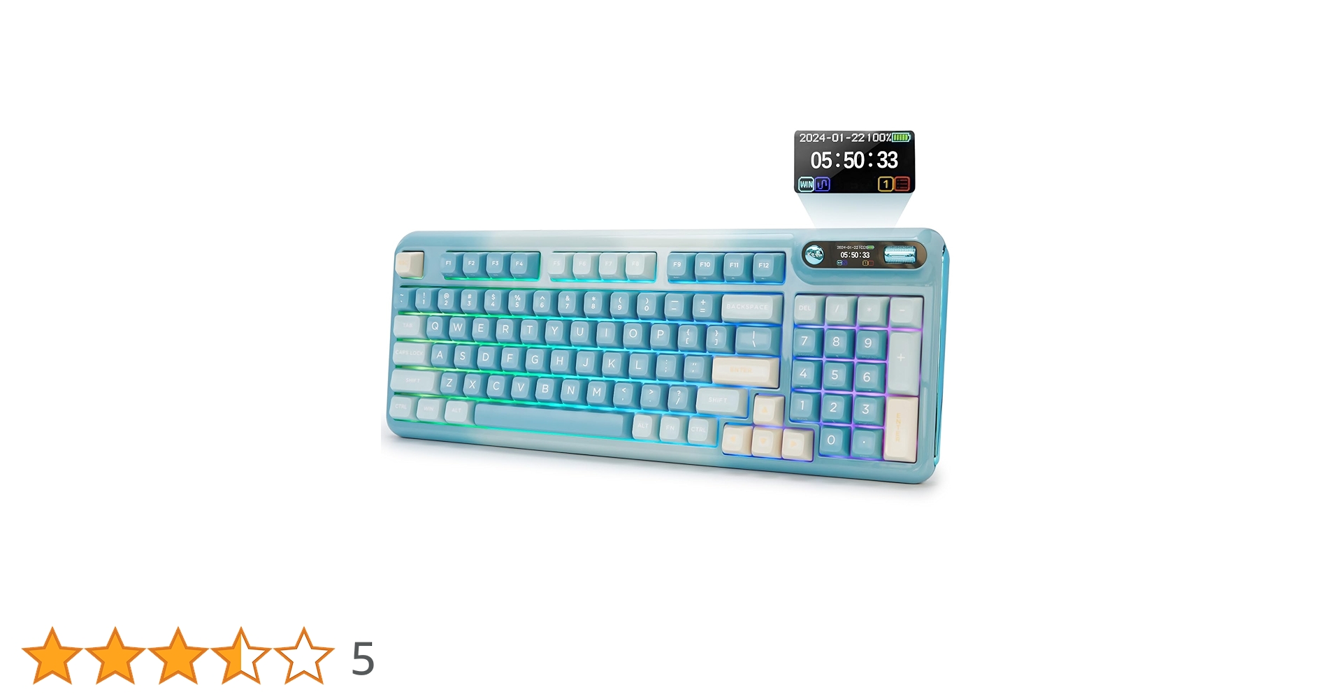 きんぐ Amazon | KZZI Z98 ワイヤレスゲーミングキーボード OLED